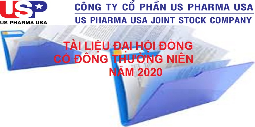 TÀI LIỆU ĐẠI HỘI ĐỒNG CỔ ĐÔNG THƯỜNG NIÊN NĂM 2020